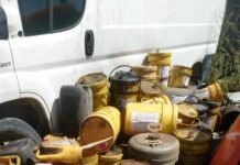 Firma de reciclare din Bălești, amendată iar de Garda de Mediu