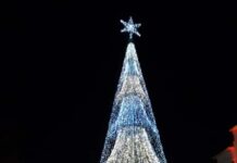 Luminile de Crăciun, aprinse și la Târgu Jiu