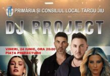 DJ Project și Alina Eremia cântă în Piața Prefecturii din Târgu Jiu